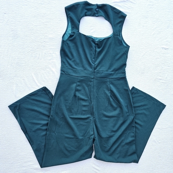 Cicy Bell Dressy Jumpsuits Sleeveless Square Neck with Cutout Zipper Back - Picture 10 of 16